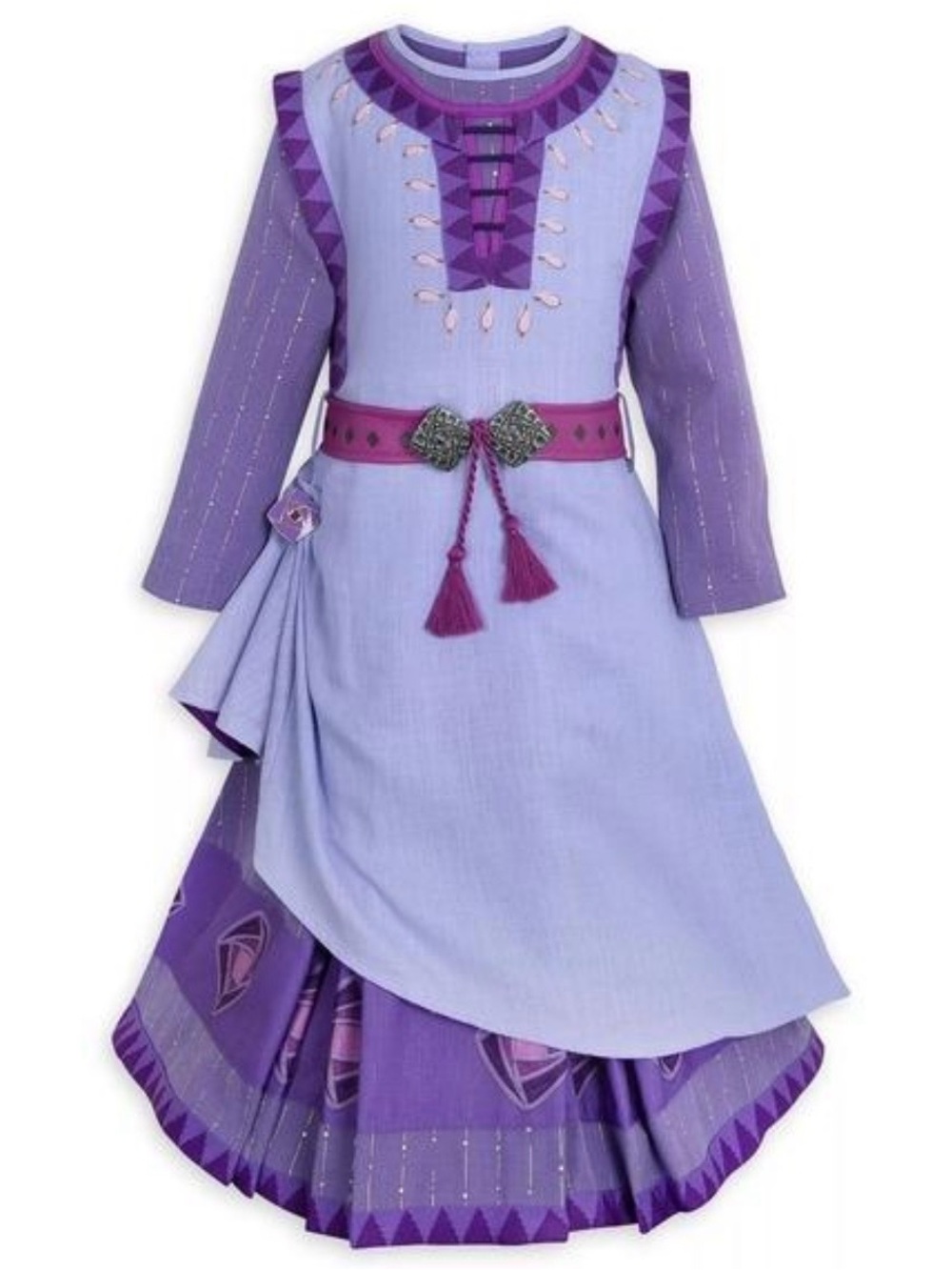 Disney Wish Asha Costume Dress Girls 7/8 Disney Store Purple Princess Gown